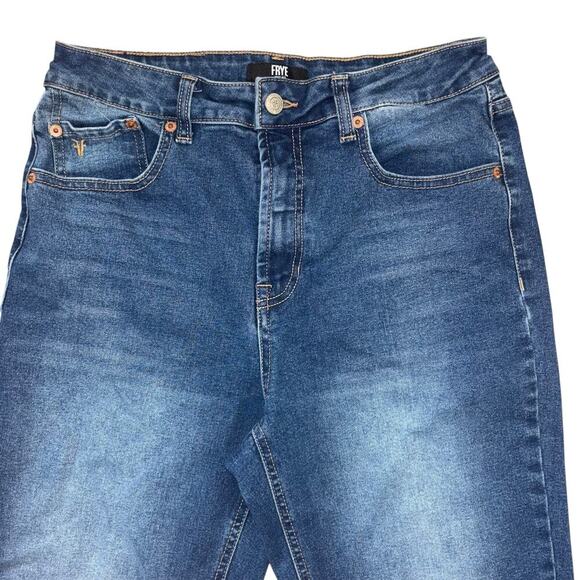 Frye Straight Leg Crop Blue Jeans Women’s 27 Classic Casual Western Preppy Fall - Picture 6 of 14